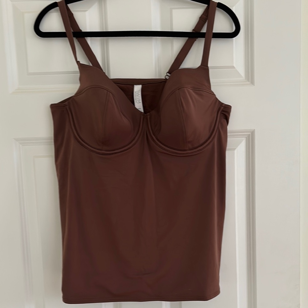 Lane Bryant Brown Bikini with Supportive Cups